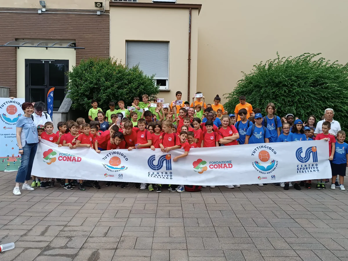 I ragazzi di Lecco durante la finale di Tuttingioco